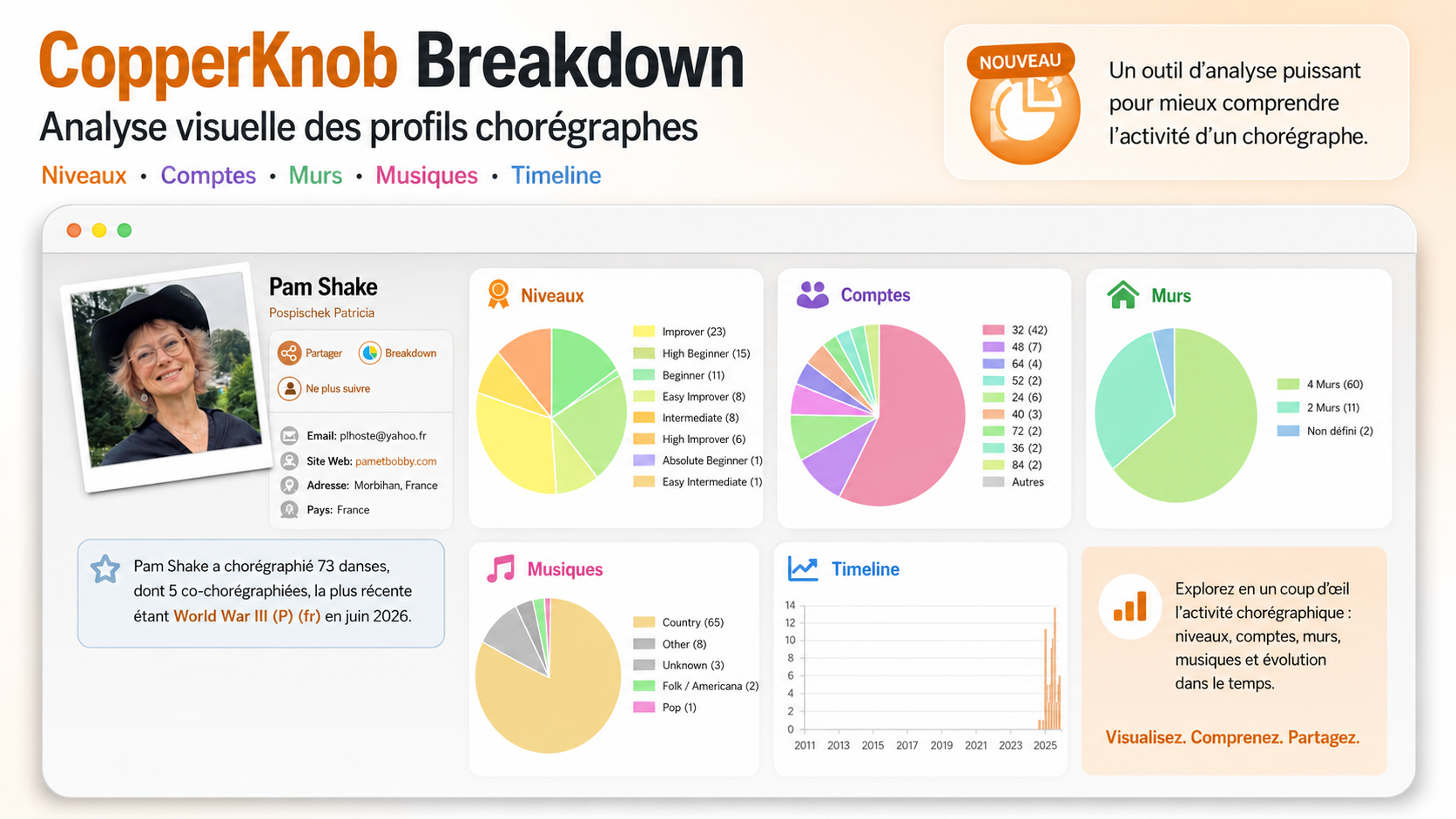 CopperKnob Breakdown : nouvel outil d’analyse des profils chorégraphes